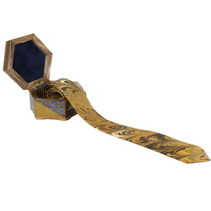 e38 MEN'S COLORED MARBLING TIE - 2