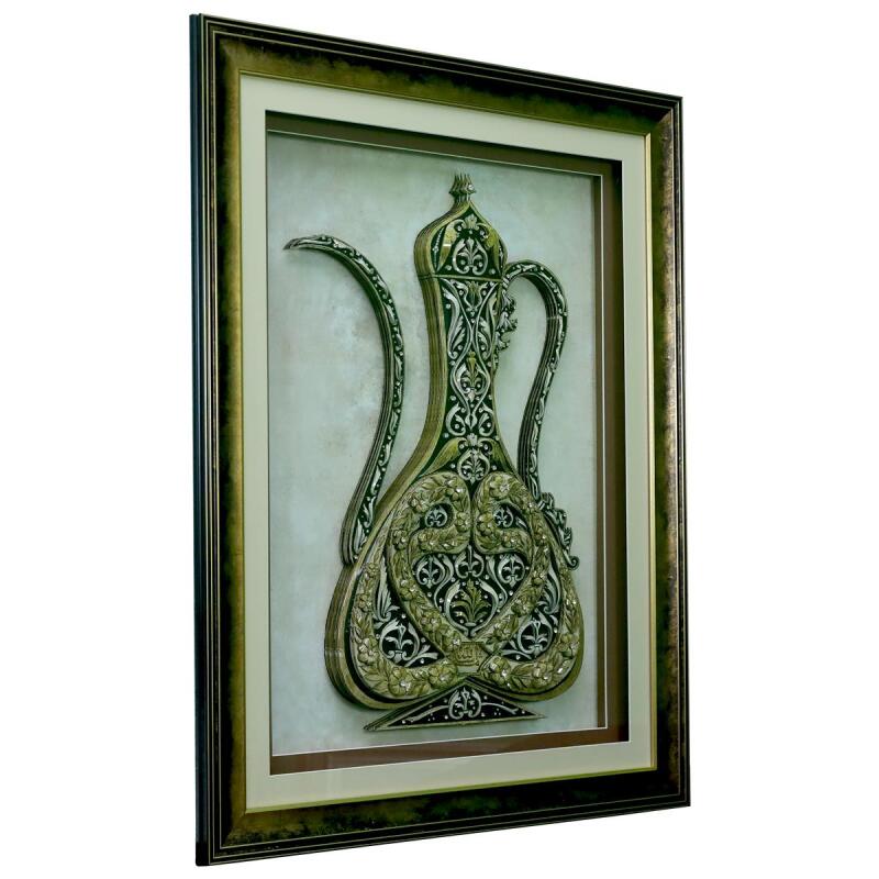 e38 EL İŞÇİLİĞİ KAĞIT RÖLYEF TABLO 85 x 65 cm - 5975 - 2