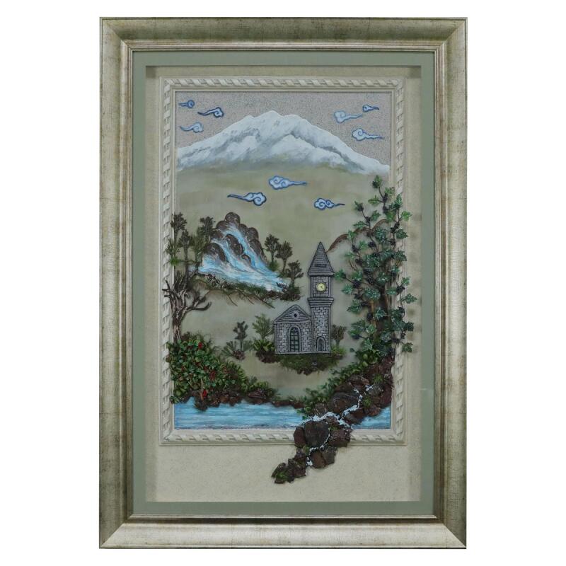 e38 EL İŞÇİLİĞİ KIRKYAMA KAYSERİ TEMALI TABLO 132x81 cm - 5981 - 1