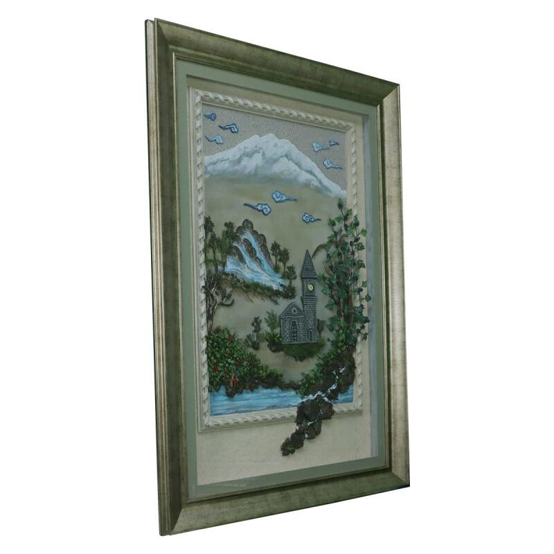 e38 EL İŞÇİLİĞİ KIRKYAMA KAYSERİ TEMALI TABLO 132x81 cm - 5981 - 2