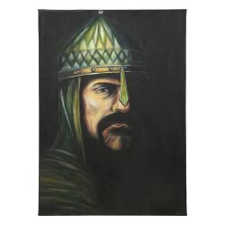 e38 EL İŞÇİLİĞİ SULTAN ALPARSLAN YAĞI BOYA RESİM 70*50 cm - 6129 - 1