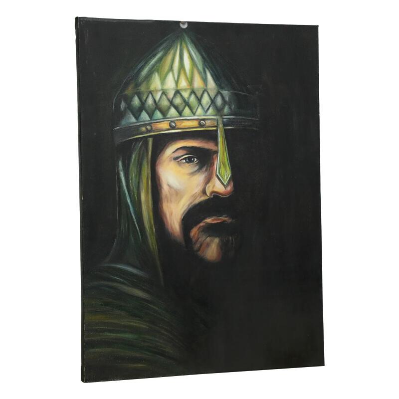 e38 EL İŞÇİLİĞİ SULTAN ALPARSLAN YAĞI BOYA RESİM 70*50 cm - 6129 - 2