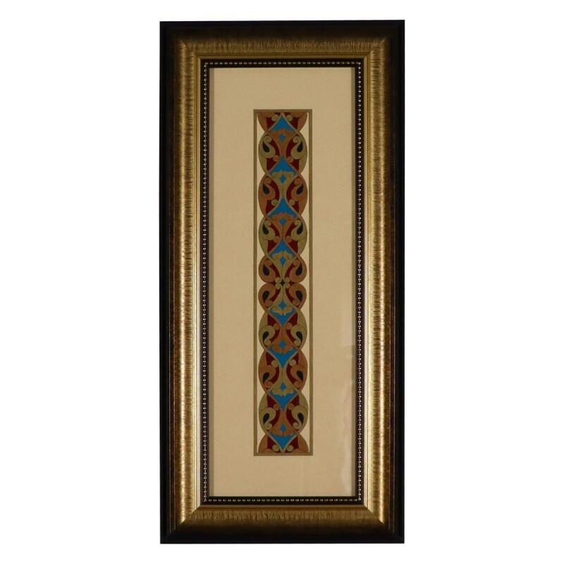 e38 EL İŞÇİLİĞİ TEZHİP TABLO 25 x 56 cm - 5947 - 1