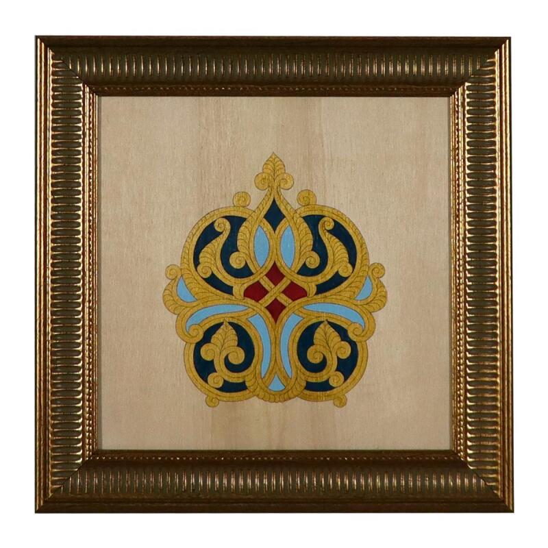 e38 EL İŞÇİLİĞİ TEZHİP TABLO 38 x 38 cm - 5946 - 1