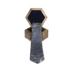 e38 MEN'S COLORED MARBLING TIE - 1