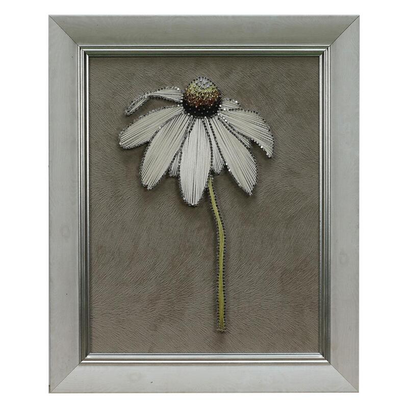 e38 HAND CRAFTED FLOWER PHILOGRAPHY TABLE 42 x 35 cm - 6035 - 1