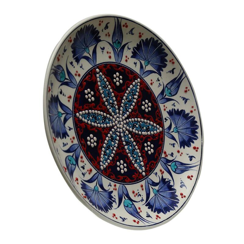 e38 HAND CRAFTED TILE PLATE 25 cm - 6075 - 3