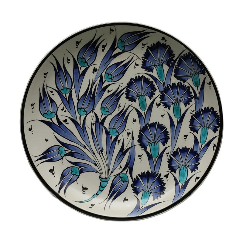 e38 HAND CRAFTED TILE PLATE 25 cm - 6081 - 2