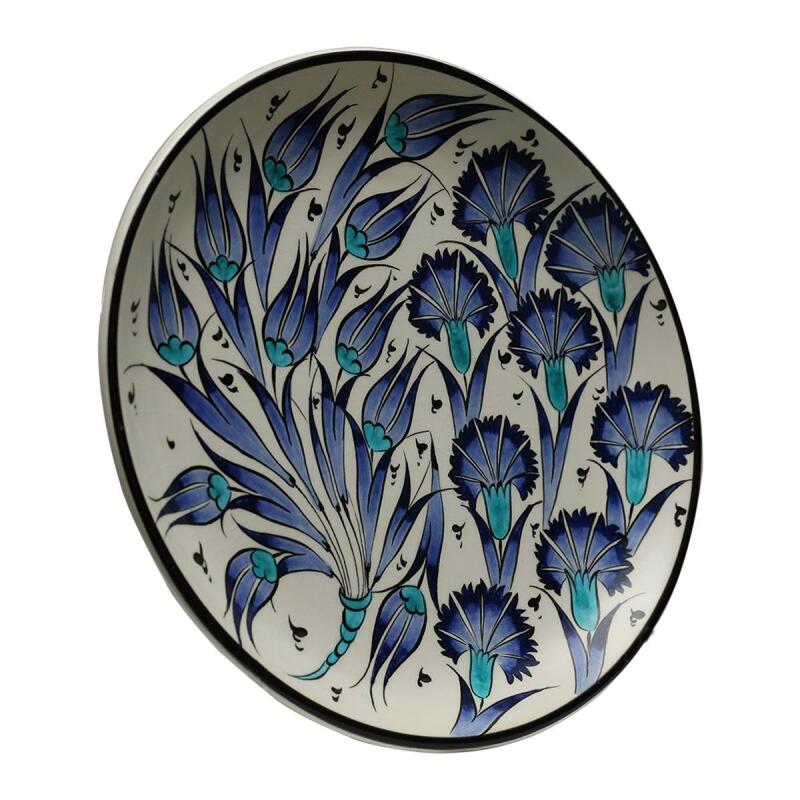 e38 HAND CRAFTED TILE PLATE 25 cm - 6081 - 3