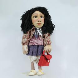 e38 HAND WORKED DECOR DOLL 37 cm - 5865 - 1