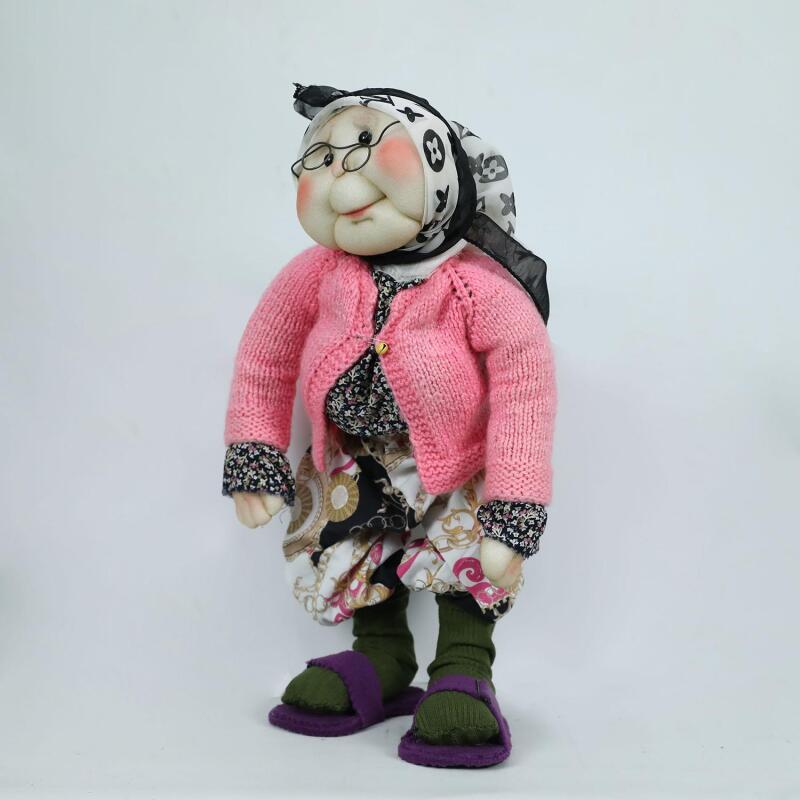 e38 HAND WORKED DECOR DOLL 39 cm - 5867 - 2