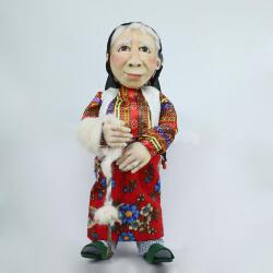 e38 HAND WORKED DECOR DOLL 50 cm - 5872 - 1