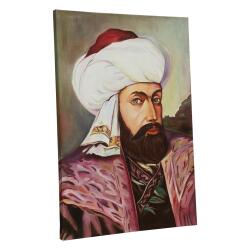 e38 HAND WORKED ERTUĞRUL GAZİ OIL PAINTING 73*50 cm - 6131 - 2