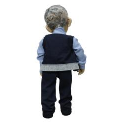 e38 HAND WORKED FATHER POLICE DECOR DOLL 50 cm - 6032 - 3