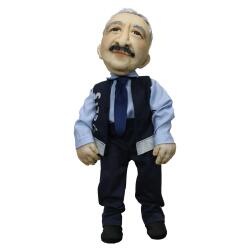 e38 HAND WORKED FATHER POLICE DECOR DOLL 50 cm - 6032 - 1