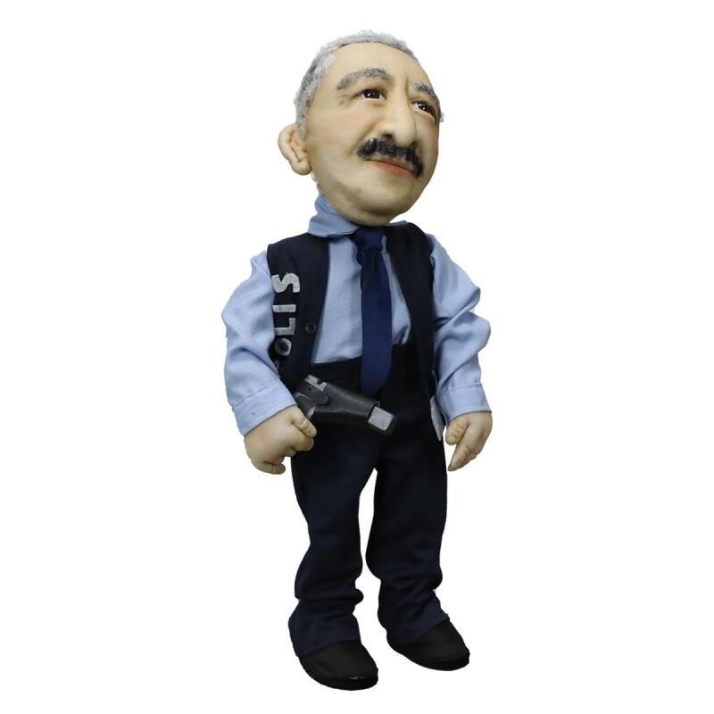 e38 HAND WORKED FATHER POLICE DECOR DOLL 50 cm - 6032 - 2