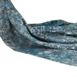 e38 HAND WORKED WOMEN COLORED MARBLED SCARF 90*90 cm - E0093 - 2