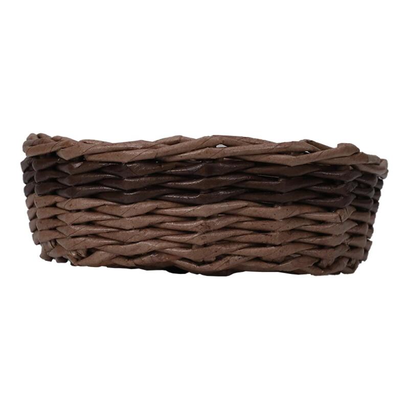 e38 HANDMADE PAPER ROPE BASKET WEATHER 14*14 cm - 6181 - 1