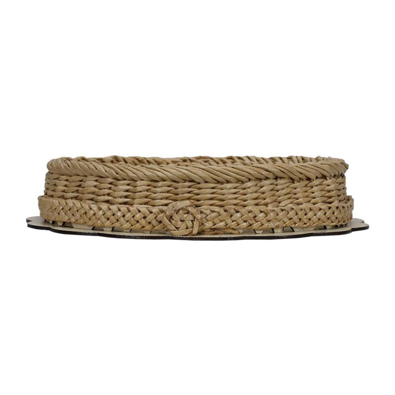 e38 HANDMADE PAPER ROPE BASKET WEATHER 26*19 cm - 6177 - 1