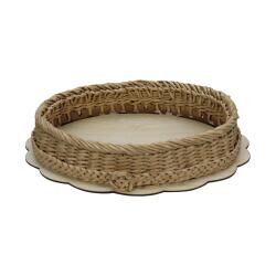 e38 HANDMADE PAPER ROPE BASKET WEATHER 26*19 cm - 6177 - 2