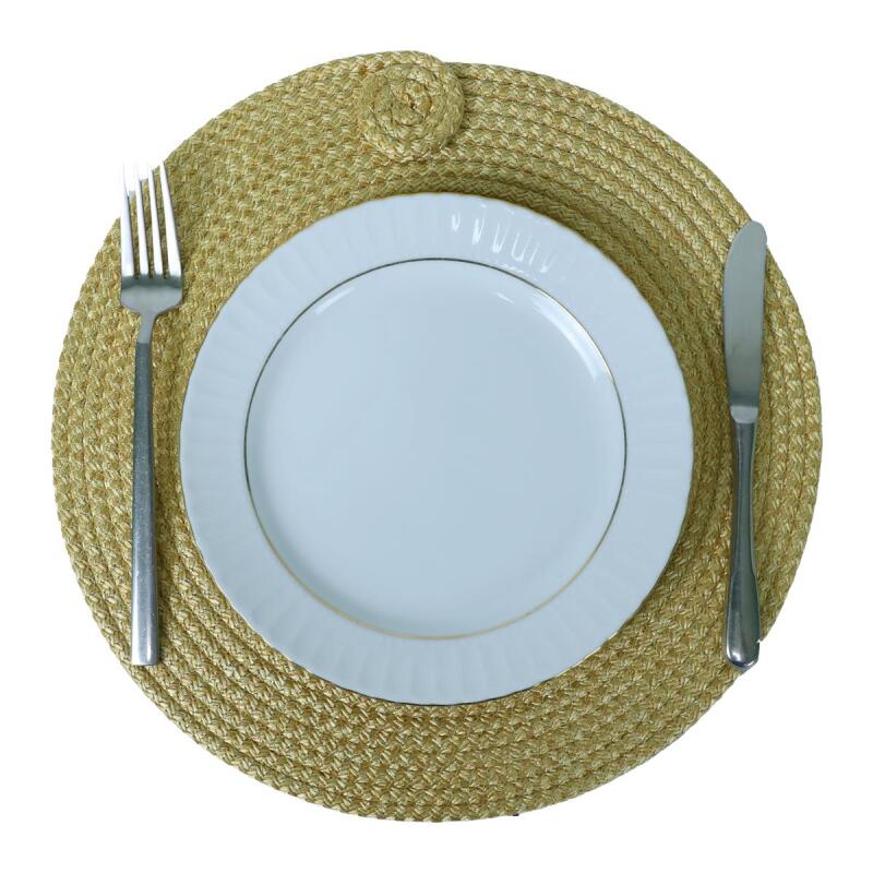 e38 HANDMADE wicker 6-PIECE PRESENTATION PLATE SERIES 32 x 32 cm - 5978 - 3