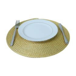 e38 HANDMADE wicker 6-PIECE PRESENTATION PLATE SERIES 32 x 32 cm - 5978 - 2