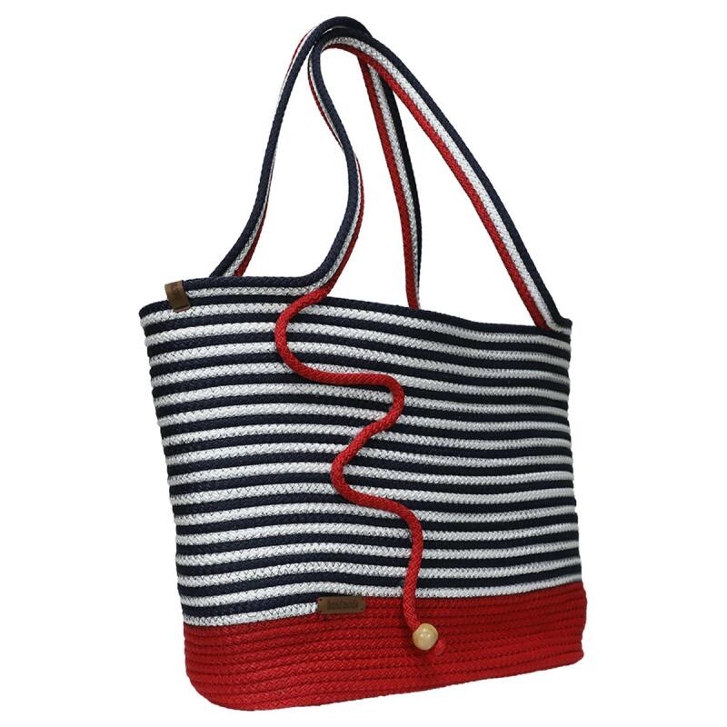 e38 HANDMADE wicker jute beach bag 43*27 cm - 6132 - 2