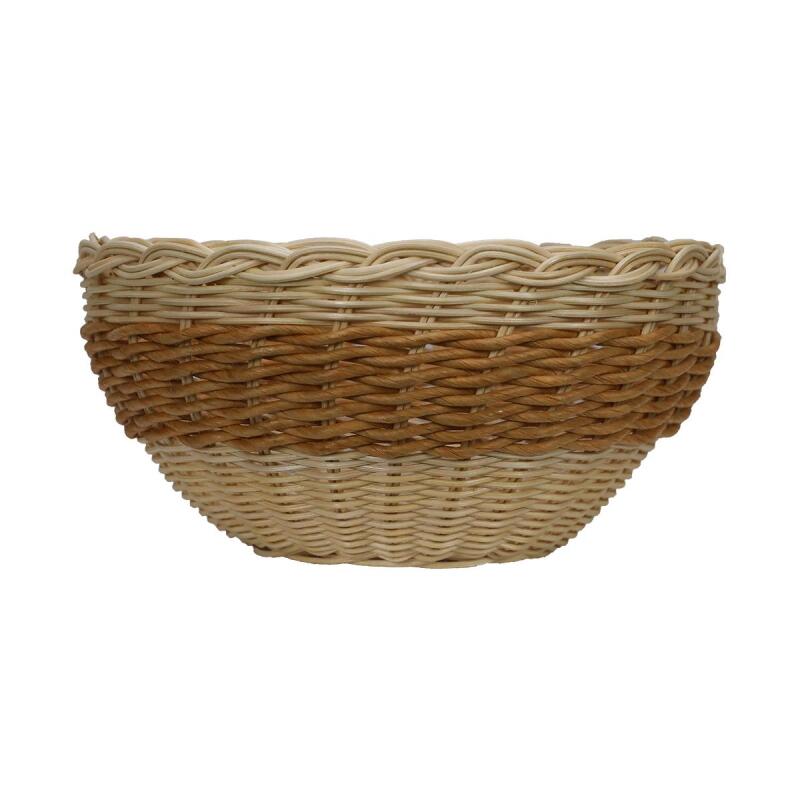 e38 HANDMADE wicker rope basket braid 24*24 cm - 6176 - 1