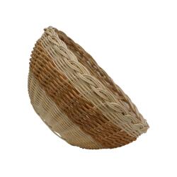 e38 HANDMADE wicker rope basket braid 24*24 cm - 6176 - 3