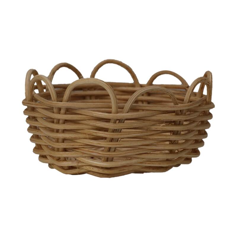 e38 HANDMADE wicker rope basket braid 8*8 cm - 6185e38 HANDMADE wicker rope basket braid 8*8 cm - 6185 - 1