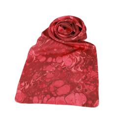 e38 HANDMADE WOMEN'S COLORED MARBLED SCARF 167*33 cm - F0022 - 2