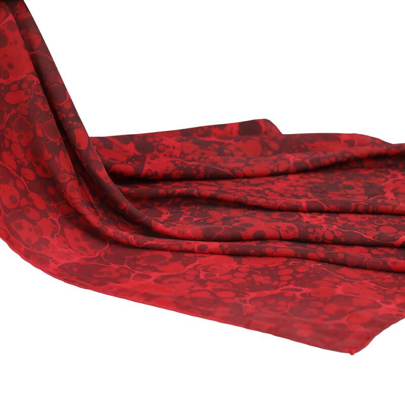 e38 HANDMADE WOMEN'S COLORED MARBLED SCARF 90*90 cm - E0095 - 2