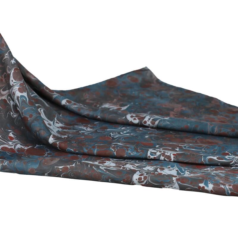 e38 HANDMADE WOMEN'S COLORED MARBLED SCARF 90*90 cm - E0103 - 2