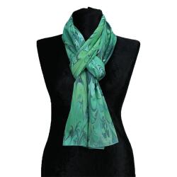 e38 HANDMADE WOMEN'S COLORED MARBLED SHAWL 176*70 cm - Ş0144 - 1