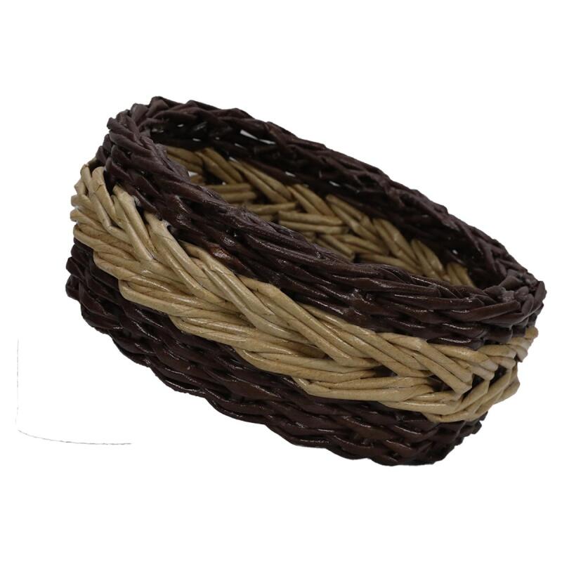 e38 HANDWORK PAPER ROPE BASKET WEATHER 17*17 cm - 6182 - 3