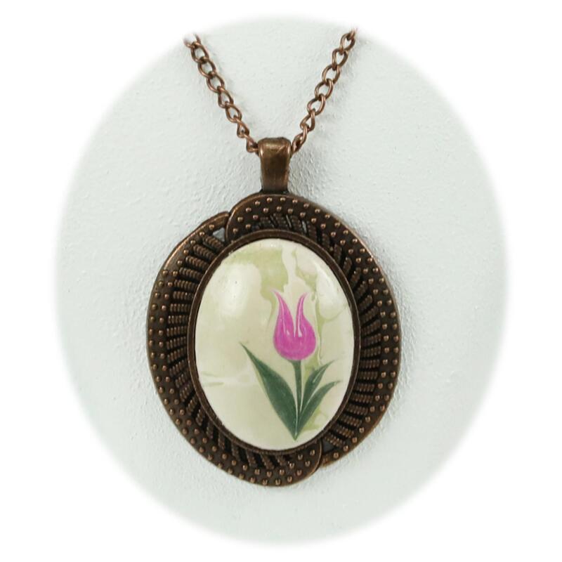 e38 MARBLE NECKLACE TULIP - 2