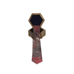 e38 MEN'S COLORED MARBLING TIE - 1