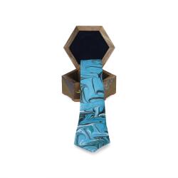 e38 MEN'S COLORED MARBLING TIE - 1