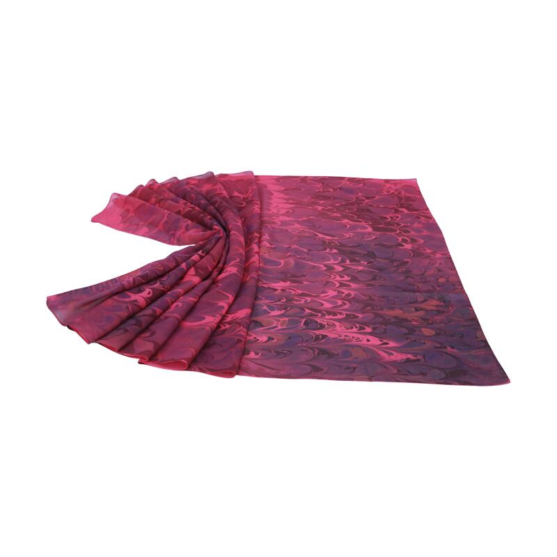 e38 WOMEN'S COLORED MARBLING SHAWL - 2