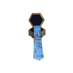 e38 MEN'S COLORED MARBLING TIE - 1