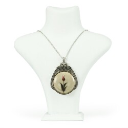 MARBLING ROUND TULIP NECKLACE - 1