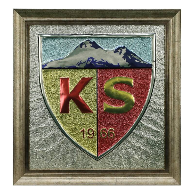 HAND CRAFTED KAYSERISPOR CASTLE FOIL EMBOSSED TABLE 80*75 cm - 5852 - 1