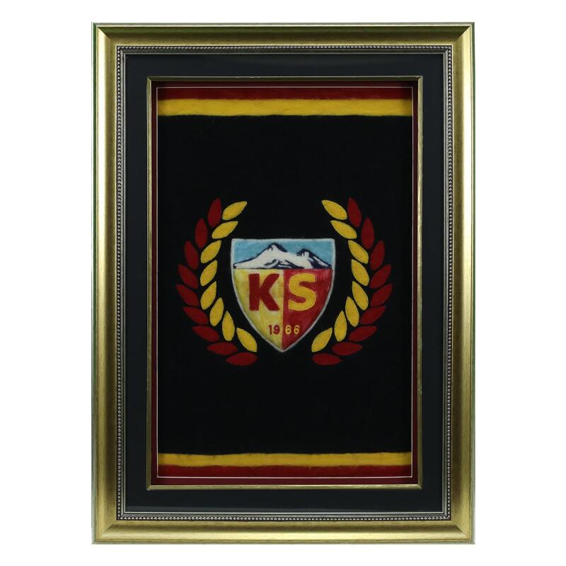 HAND CRAFTED KAYSERİSPOR COMBAT TATTOOED FELT PAINTING 79*75 cm - 5854 - 1