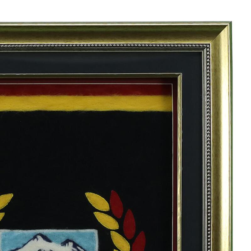 HAND CRAFTED KAYSERİSPOR COMBAT TATTOOED FELT PAINTING 79*75 cm - 5854 - 2