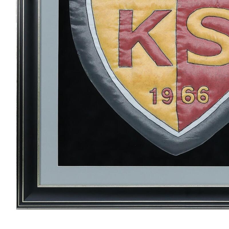 HAND CRAFTED KAYSERİSPOR COMBAT UNDER TULLE EMBROIDERY TECHNIQUE PAINTING 73*70 cm - 5851 - 2