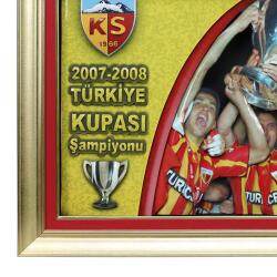 HANDMADE KAYSERİSPOR 2007-2008 ZİRAAT CUP PAPER RELIEF PAINTING 83*63 cm - 5849 - 2