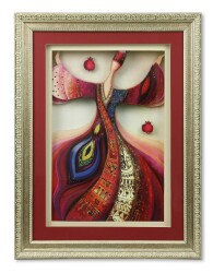 e38 EL İŞÇİLİĞİ KAĞIT RÖLYEF TABLO 63 * 48 cm - Ü000427 - 1