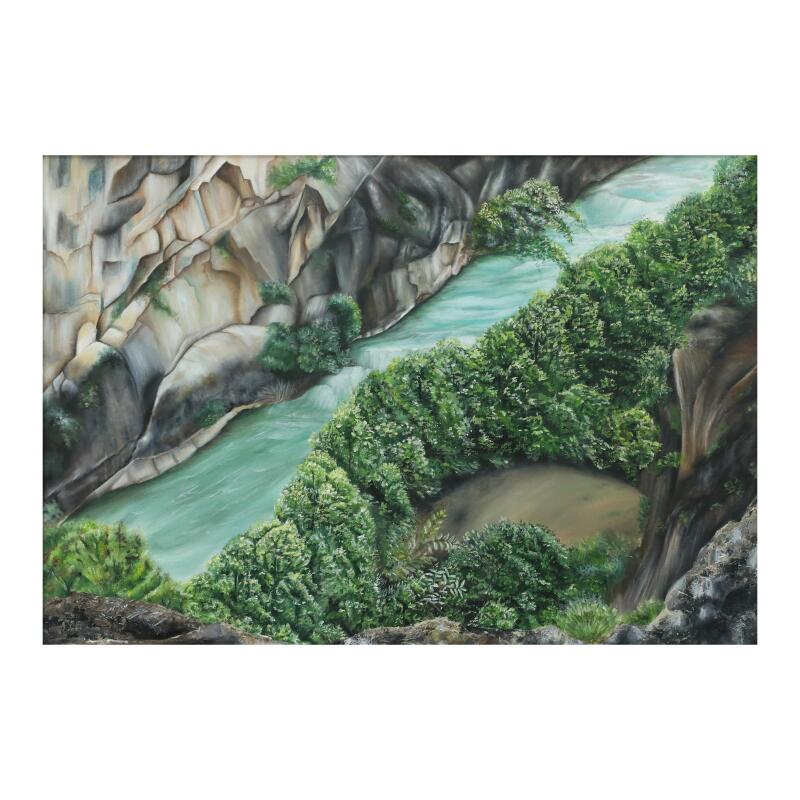 KAYSERİ ZAMANI RIVER OIL PAINTING TABLE - 2