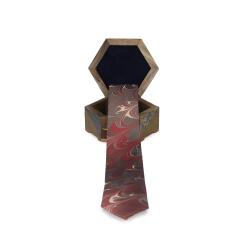 e38 MEN'S COLORED MARBLING TIE - 1