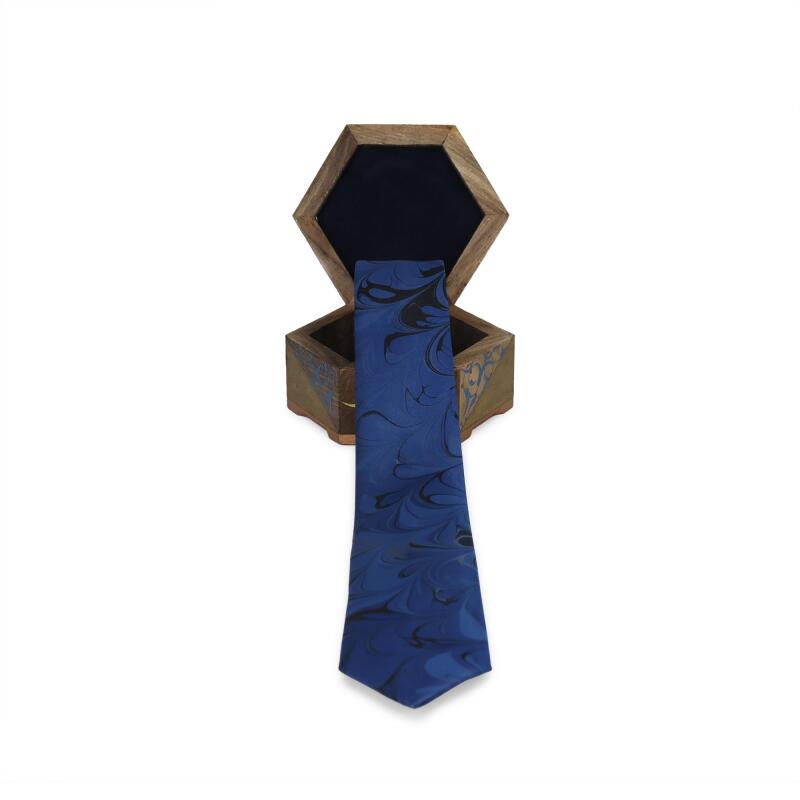 e38 MEN'S COLORED MARBLING TIE - 1